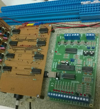 Tastaturelektronik und Vellemann-Interface als Modul zum Einbau in den Schaltschrank