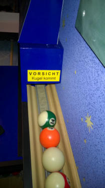 Die Kugelbremse verhindert Unflle von vornherein...