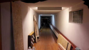 Die Blendwand nimmt Formen an