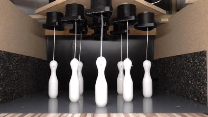 Die fertige Zentrierplatte mit CNC-gefrsten Zentrierglocken